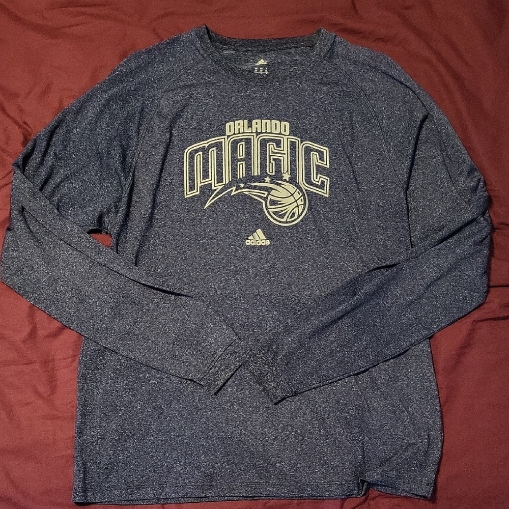 Adidas Orlando Magic Heathered Navy Long Sleeve